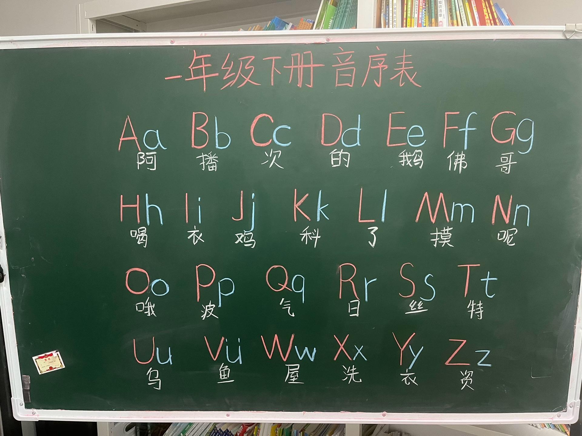一年级下册需要会背会默的音序表，可以借助这首儿歌进行记忆
