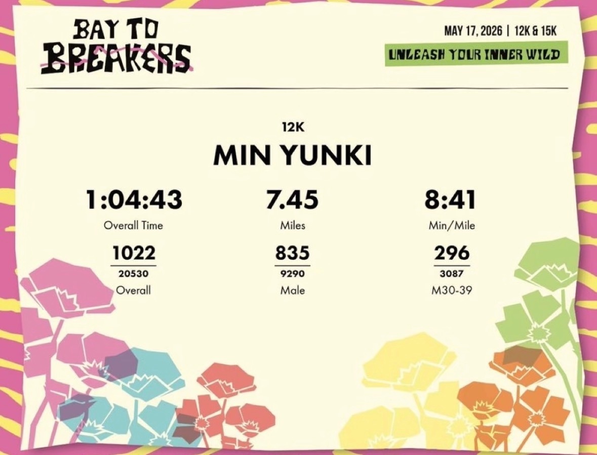 BTS成员闵玧其插队被骂 Bay to Breakers是12km趣味跑，官方是