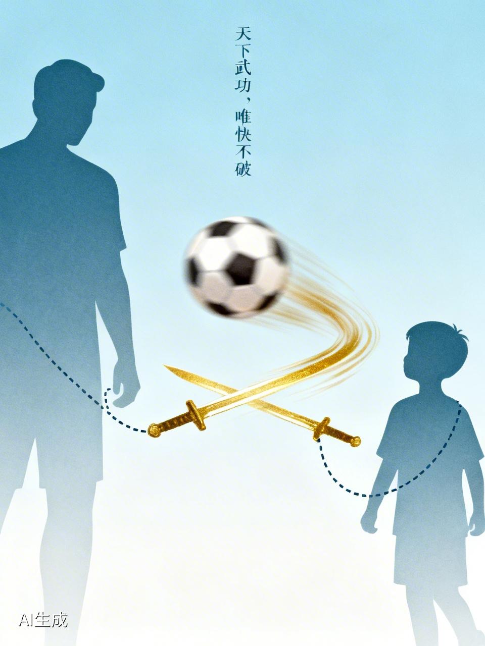 今天传授给儿子一句武功秘诀，叫"天下武功，唯快不破"。
早上儿子说，今天下午他们