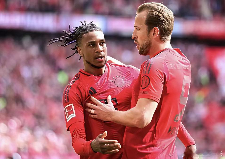 拜仁真猛！没上凯恩和奥利塞时，就迪亚斯在前场孤军奋战，被美因茨连灌三球，0：3落