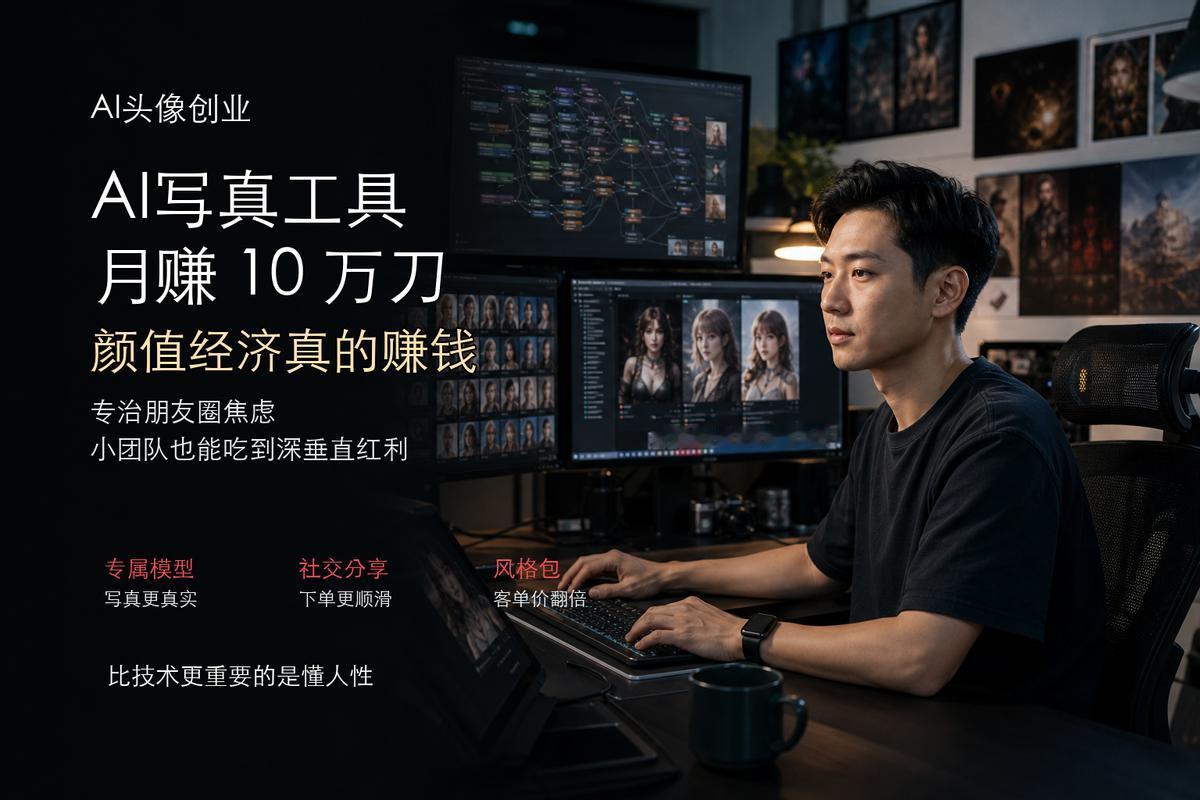 JomaTech 离职后用 AI 头像生成器月赚 10 万刀，这 3 个认知改变