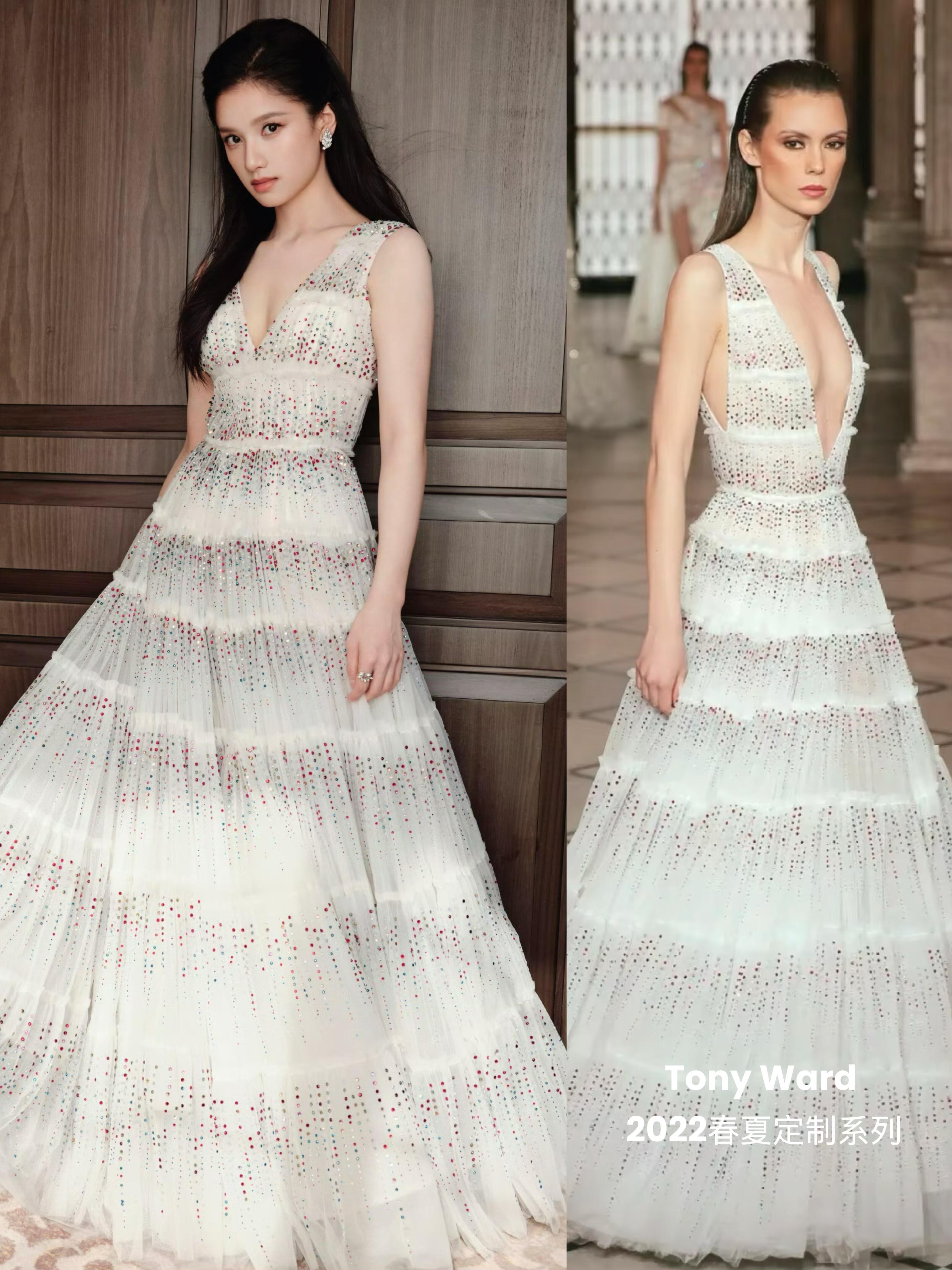 张婧仪今日线下活动，是雪中公主吧👸❄️ 