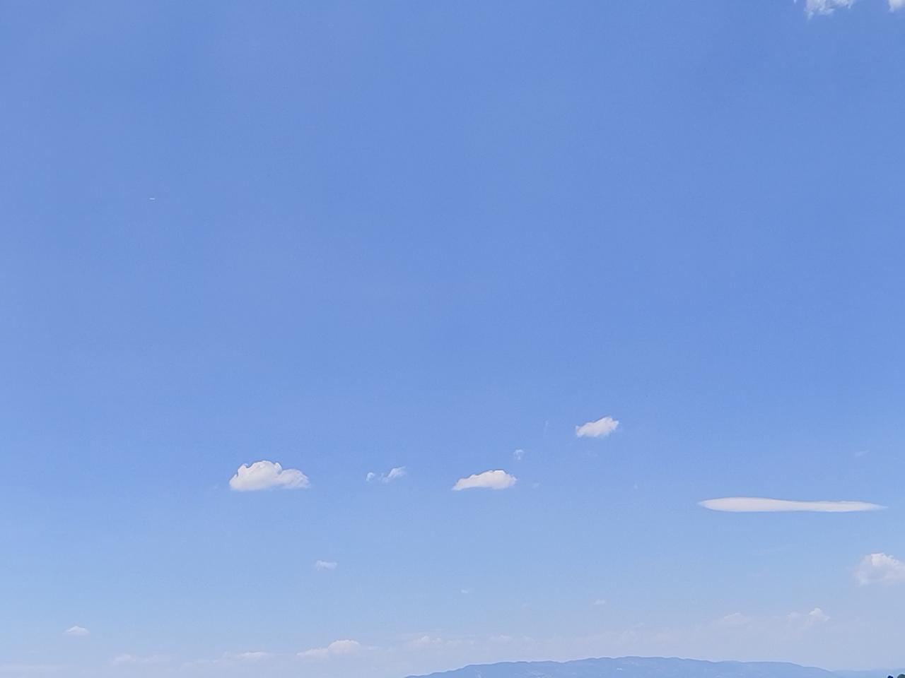 晒晒今天家乡的天气