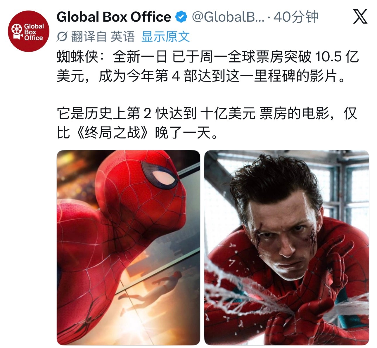 票房分一半给荷兰弟蜘蛛侠崭新之日