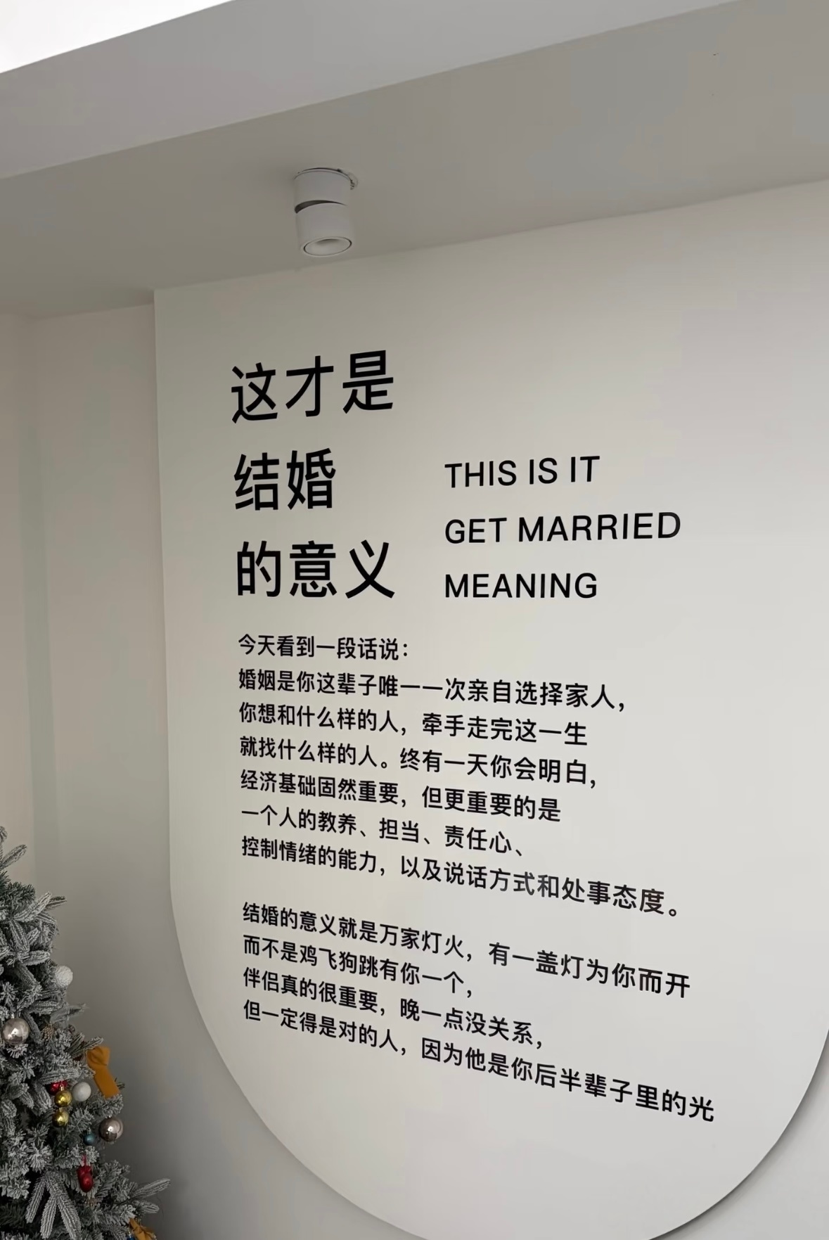 这才是结婚的意义吧亲自选择家人的机会，有一盏灯为你而亮建议婚前谈话全国普及