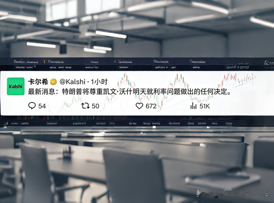 特朗普表示将尊重沃什在议息会议上的任何决定！

我个人的预判是:美联储大概率会加