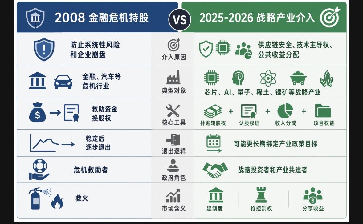 美国政府也想参与上市公司2008与2026年对比。

2008年美国金融危机爆发