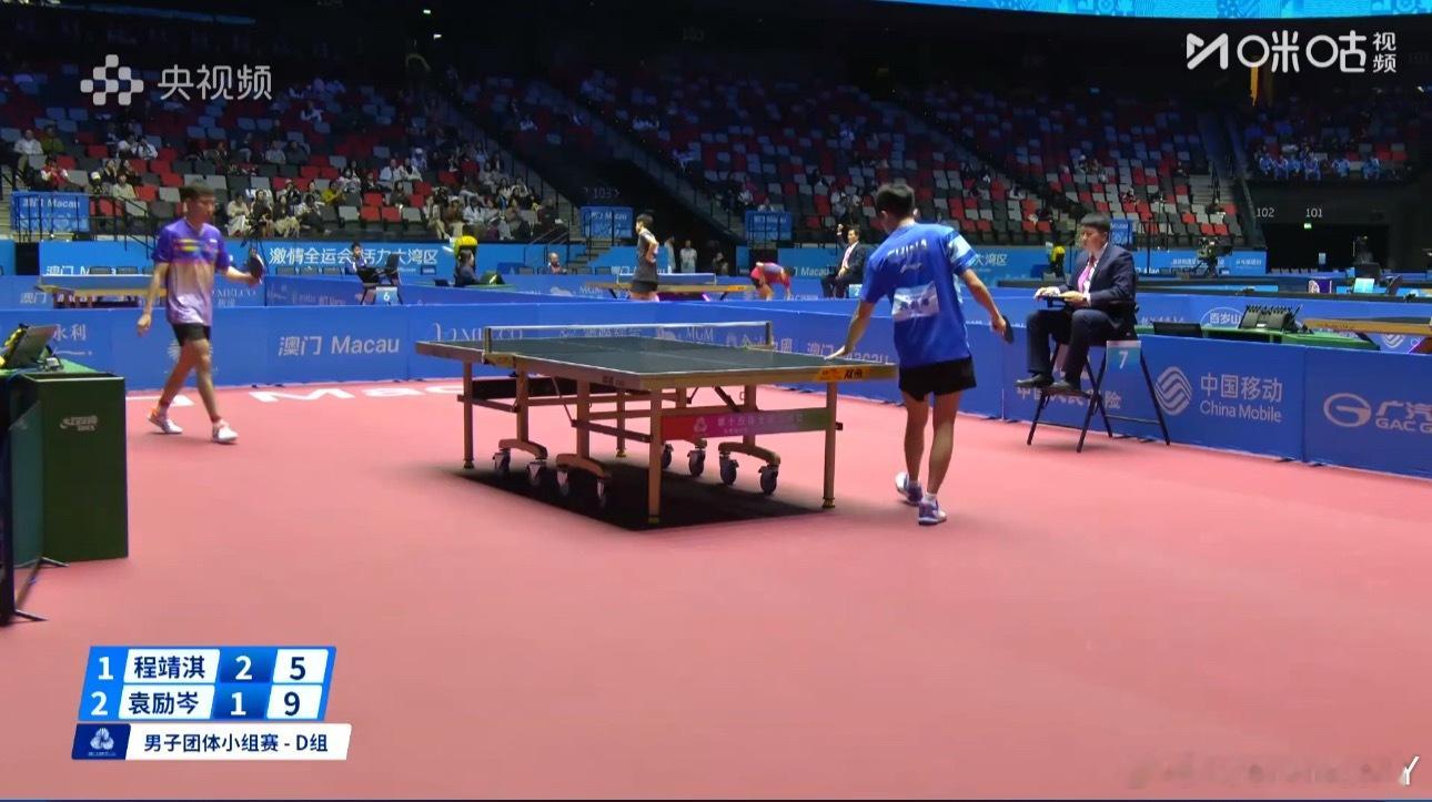 袁励岑2-2程靖淇四强很顽强 