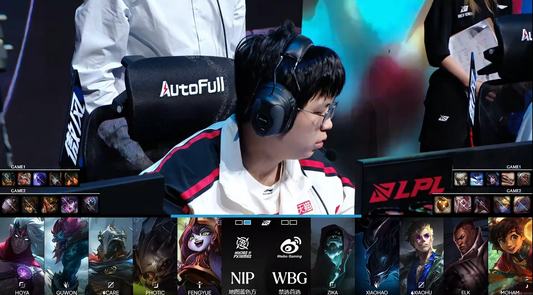 NIP 1-0 WBG第二局BP如下，你看好哪支队伍获胜? Peyz八边形战士W