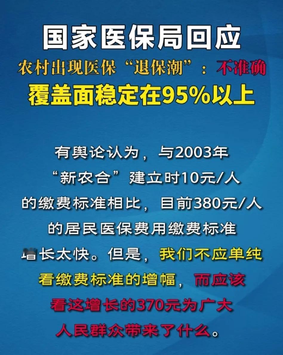 2003年，新农合缴费10元/年。
2023年，新农合缴费380元/年。
20年