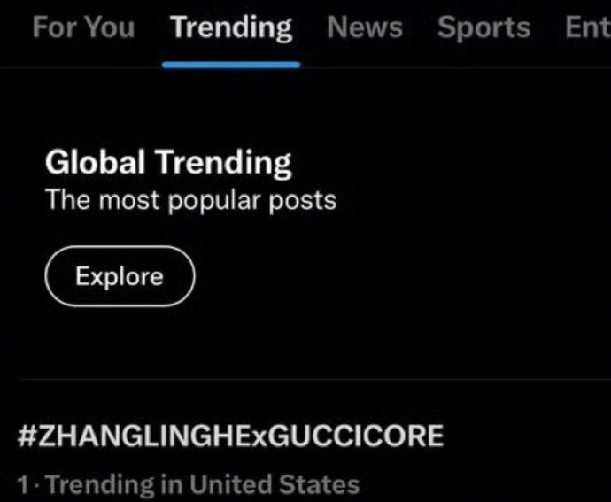 张凌赫gucci大秀登上了美趋第一，他海外知名度好高啊！ 