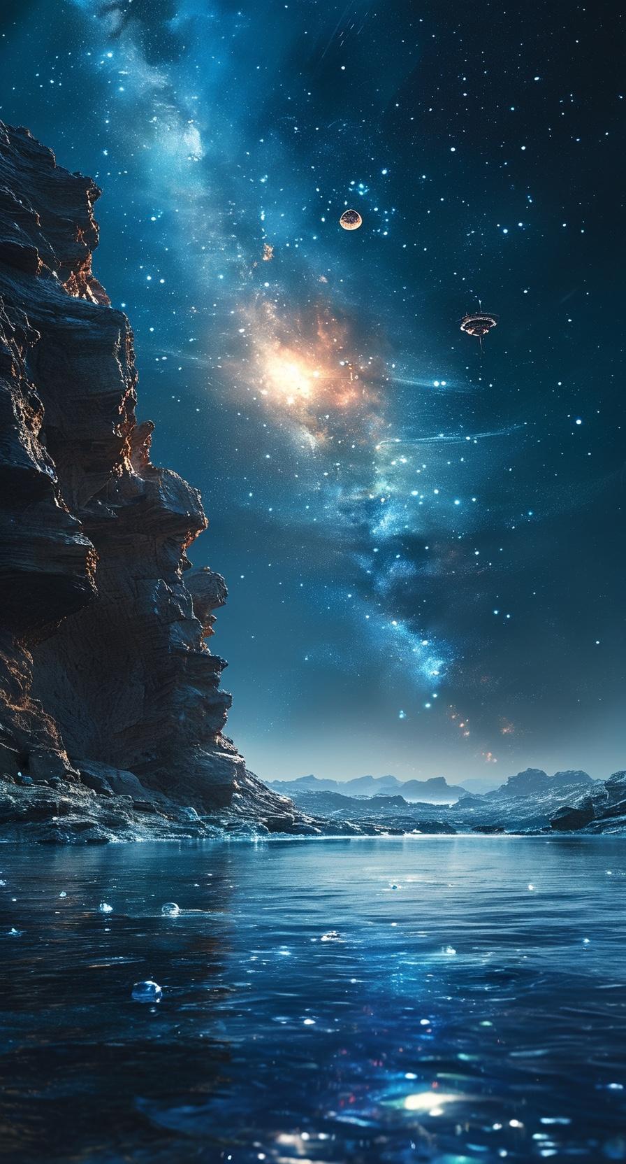千里遥瞻一轮月，
清辉万里渡山河。
天涯纵使人相隔，
此夜银辉共寄托，
相思随月
