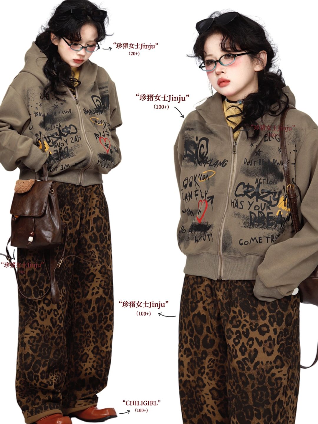 NewVintage必备品｜美式复古豹纹长裤🍂🐾