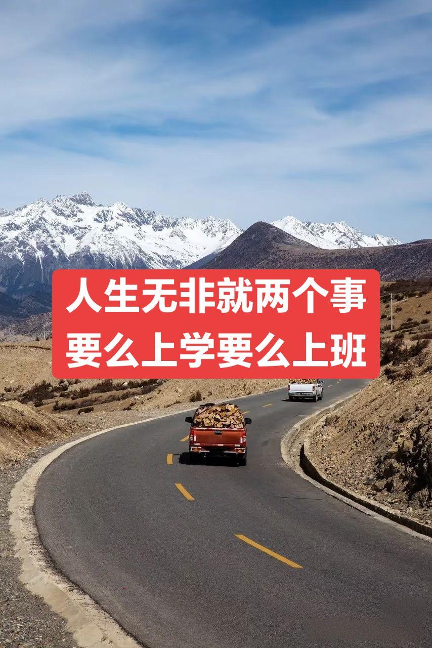 不是上学就是上班上学 上班