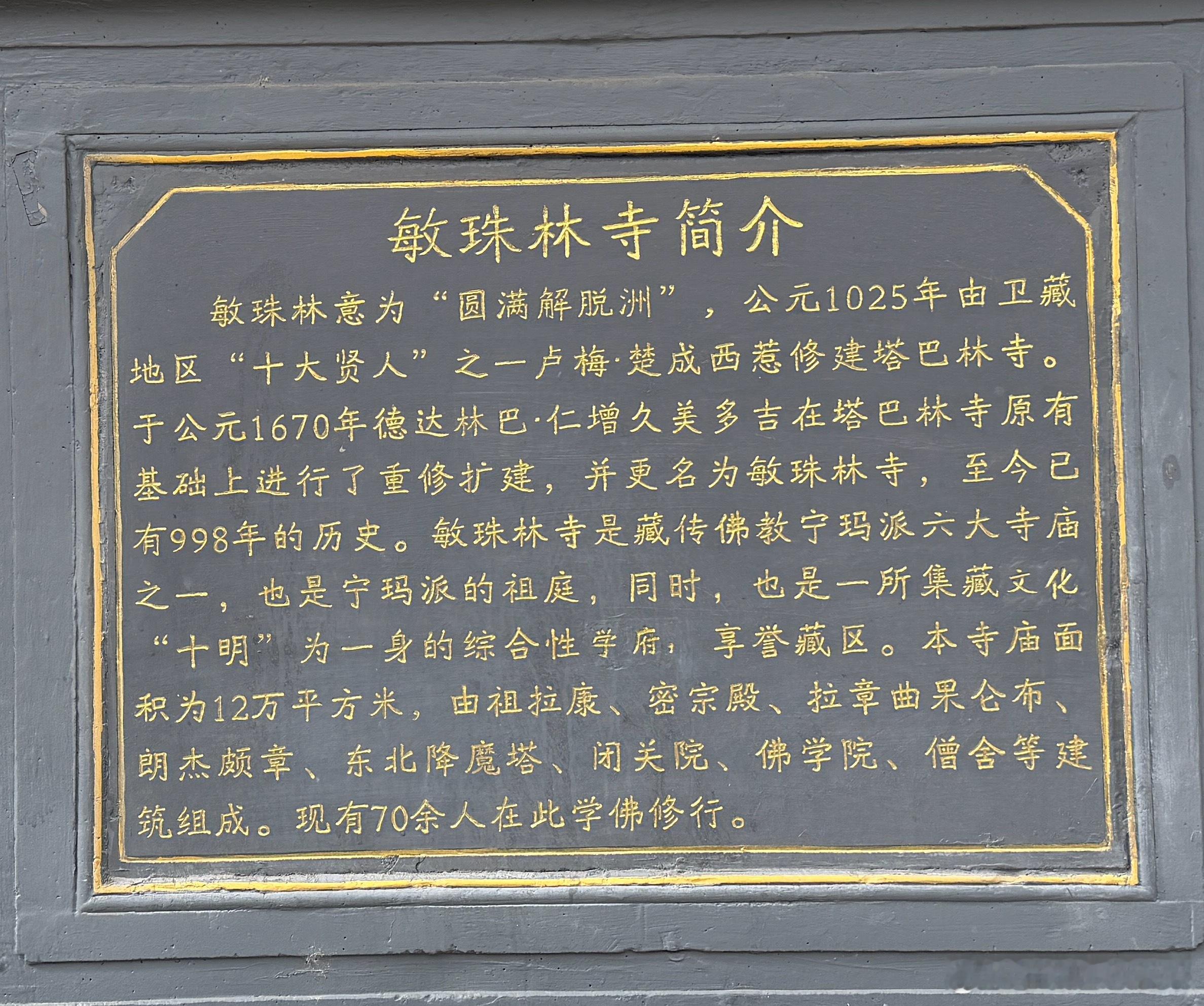 2025年西藏山南敏珠林寺 1000岁这个男人 45岁嗯😐…  ​​​