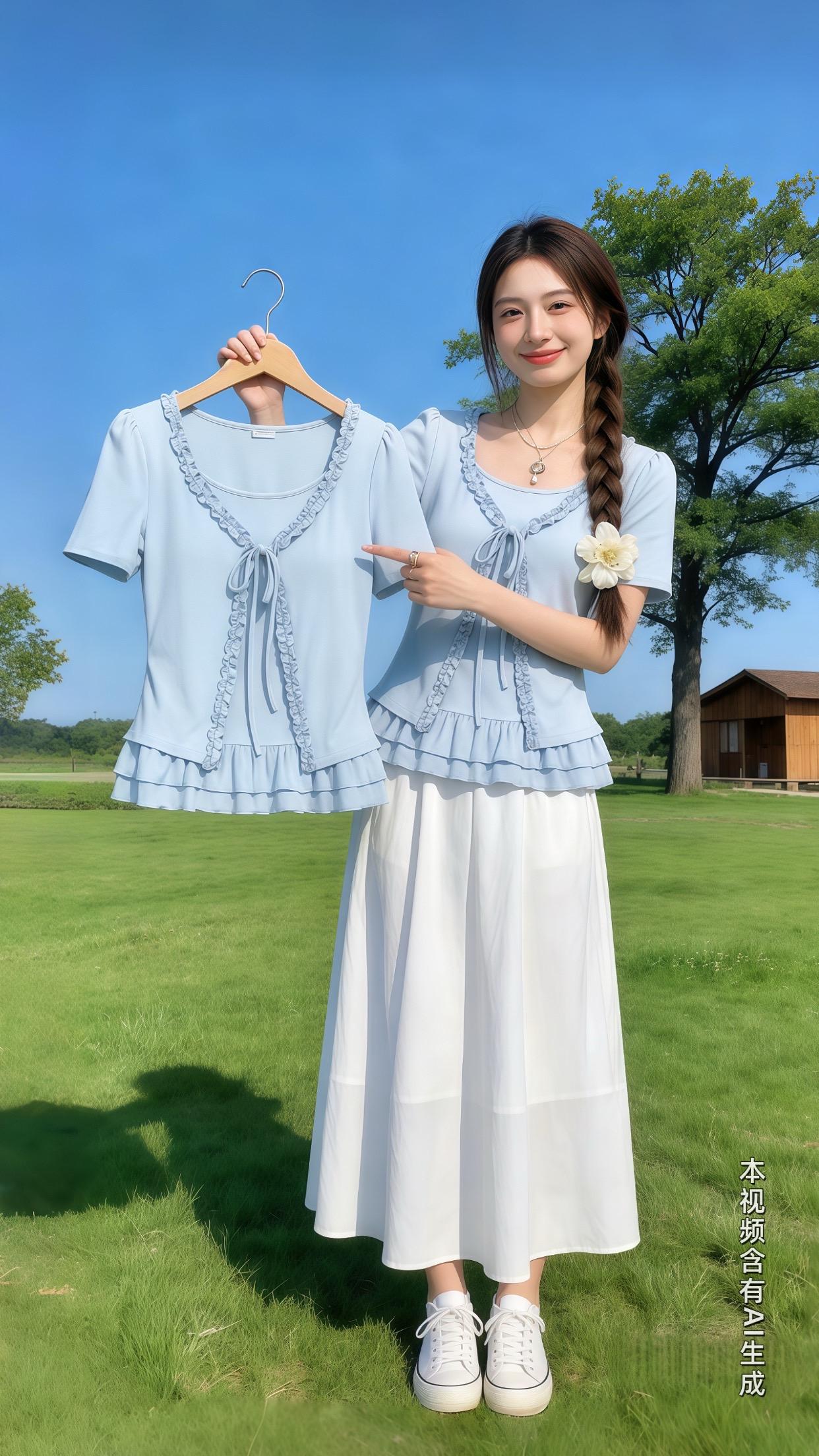 遮肉显瘦穿搭 大码女装 五一出游穿搭 一键get明媚滤镜感出游穿搭 简...