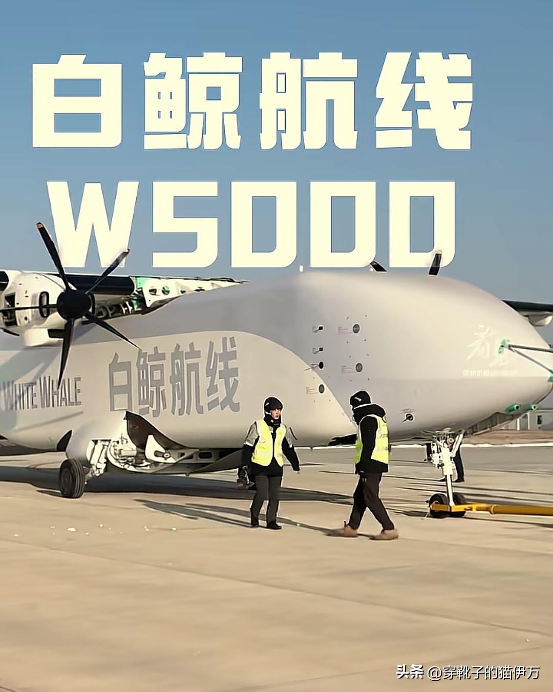 白鲸航线W5000 的性能真是不错，最大商载5吨，航程2600公里。而且，其大量