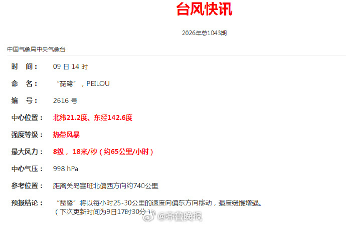 【又一个台风！#今年第16号台风琵鹭已生成# 】 今天14时，今年第16号台风“