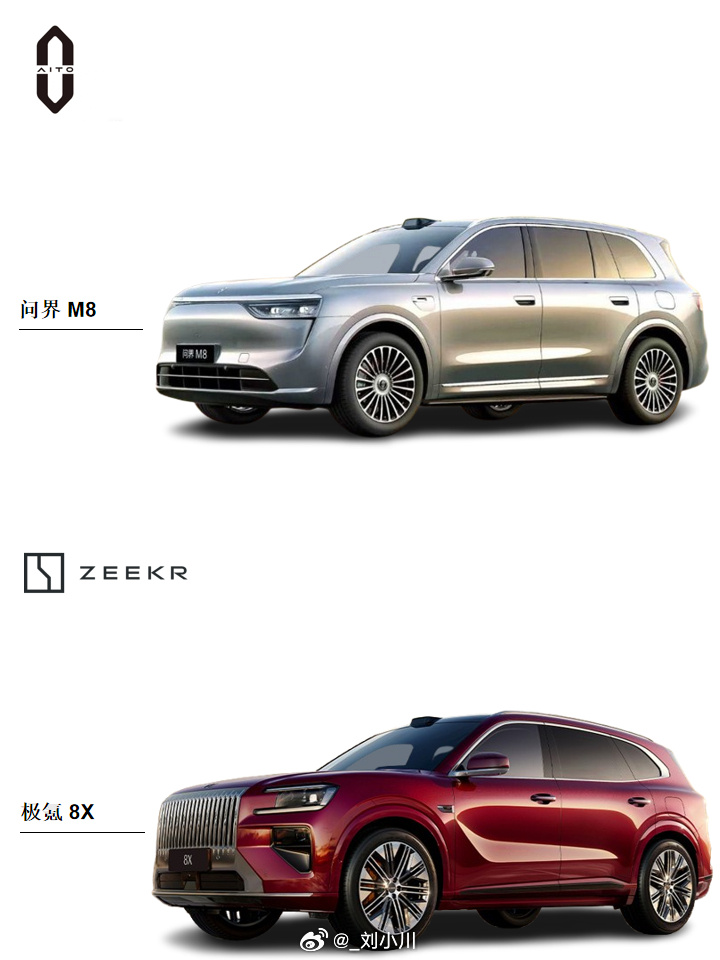 极氪8X问界M8 这会是两个能打的选手！二选一：极氪8X还是问界M8