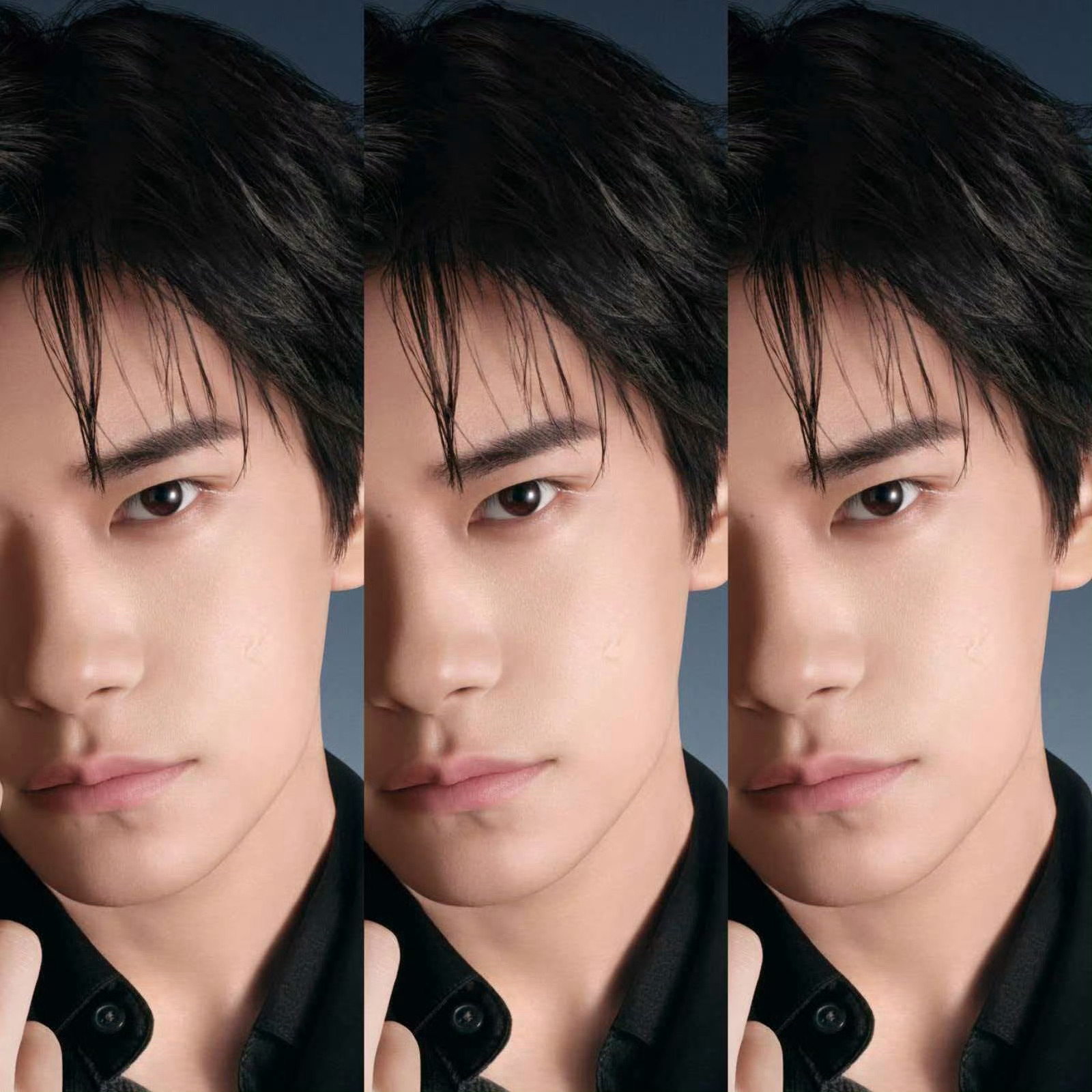 易烊千玺抬眸瞬间 易烊千玺这一抬眼藏锋又勾人，完全戳中我的审美黑西装加持气场拉满