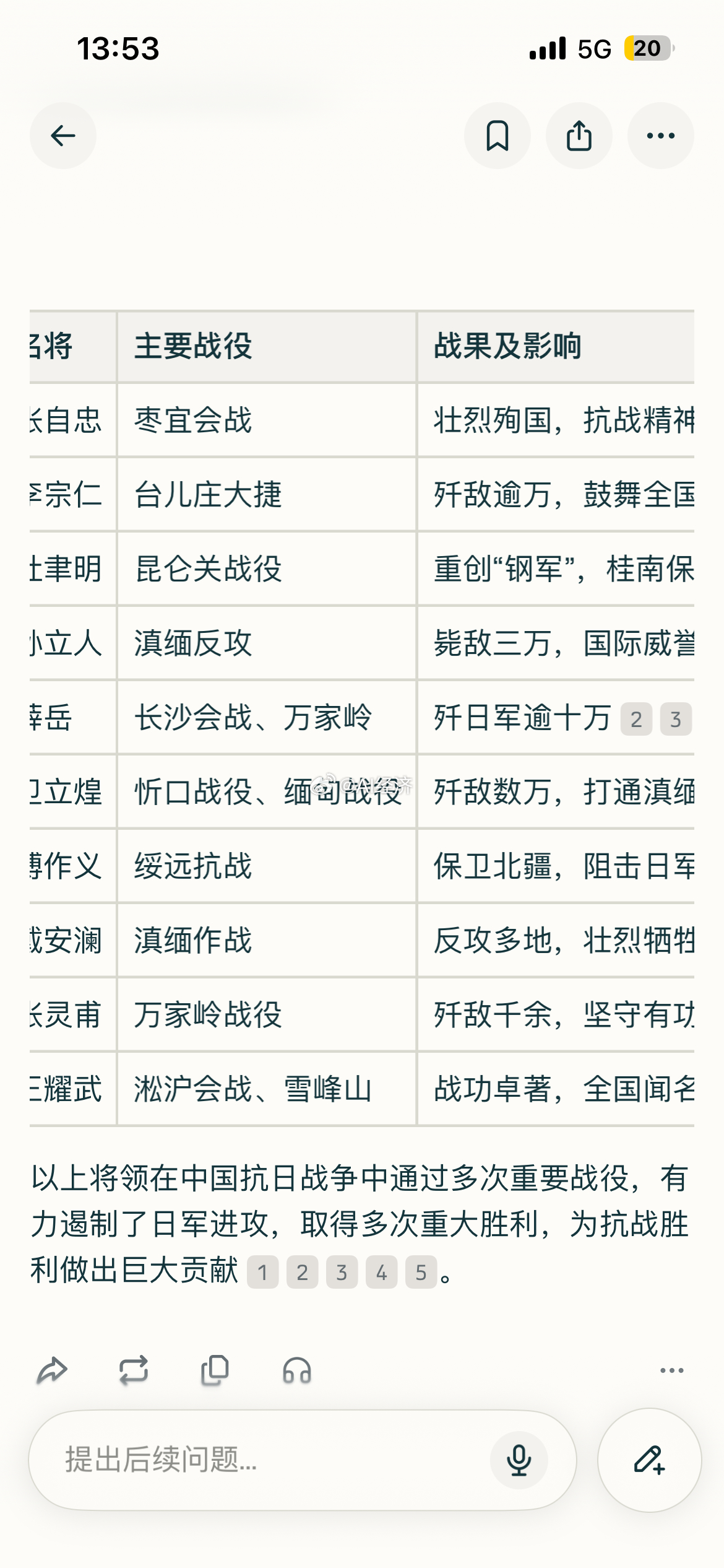 抗日十大名将：张自忠、李宗仁、杜聿明、孙立人、薛岳、卫立煌、傅作义、戴安澜、张灵