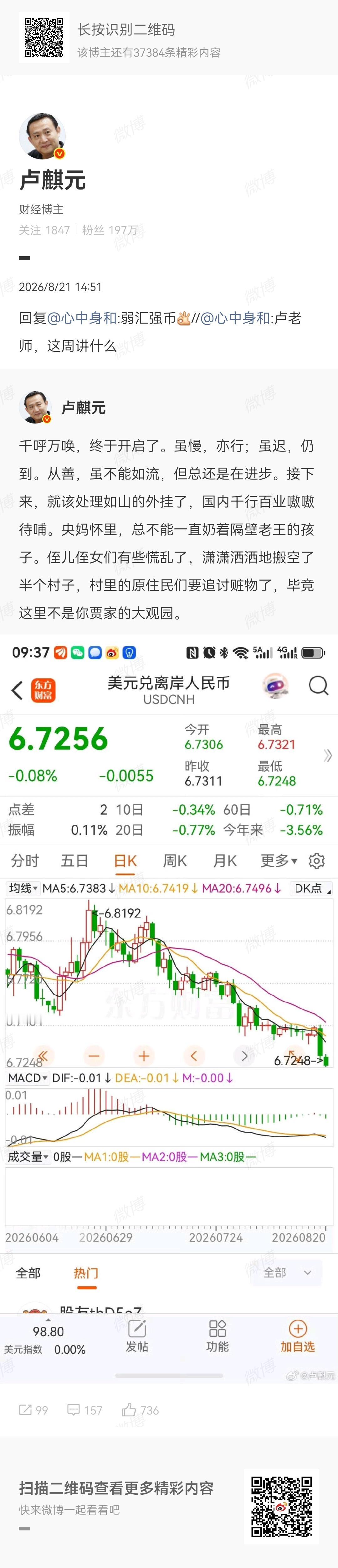 本周讲课内容：弱汇强币。