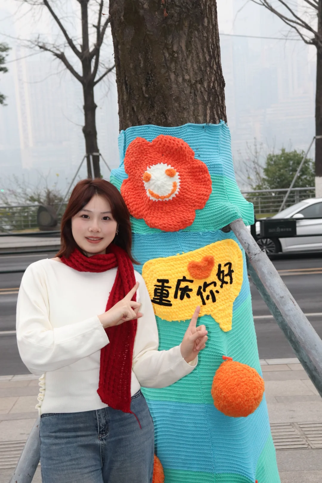 南滨路搞事情了！？大树也穿新衣！