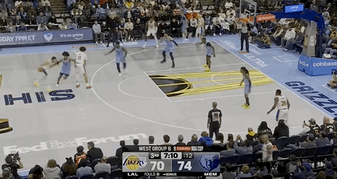 东契奇连得5分，湖人打出18-5高潮，只差1分了！​ ​​​​