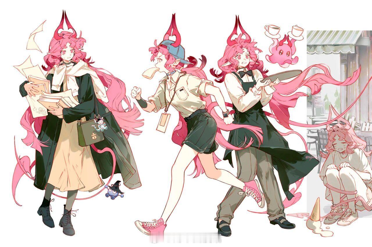 动漫ACG次元大赏我的2025年终总结壁纸 画师YUJI绘制的一些明日方舟插画。