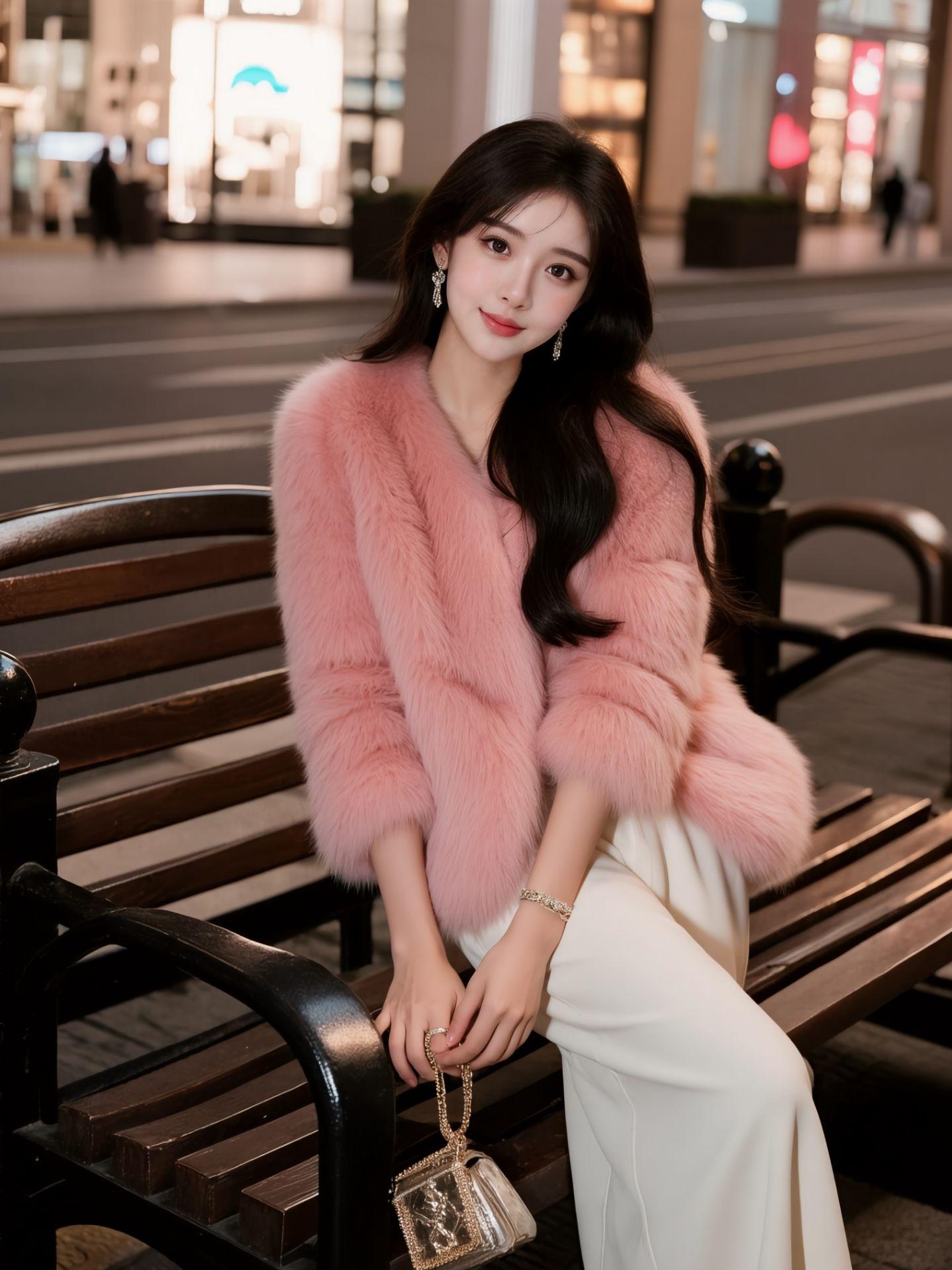 AI柔粉街景照  原来ai写真可以这么美  谁拍谁好看 美出高级感