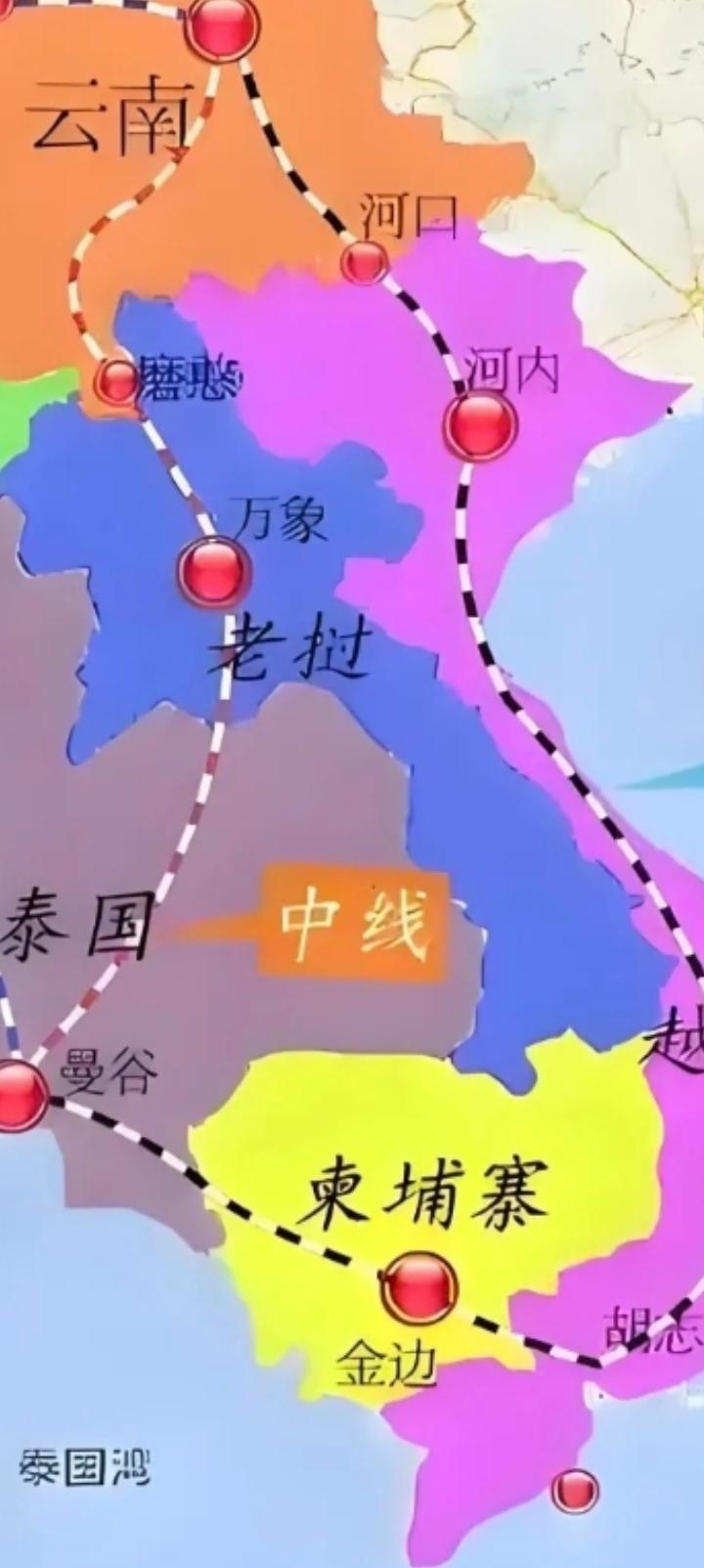 老挝有了高铁后就一句话，可以娶越南老婆了。
多少年来老挝眼里的越南就如同外蒙视野
