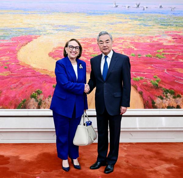 联合国秘书长候选人格林斯潘近期访华，与王毅外长会面，此行被视作重要竞选拉票活动。