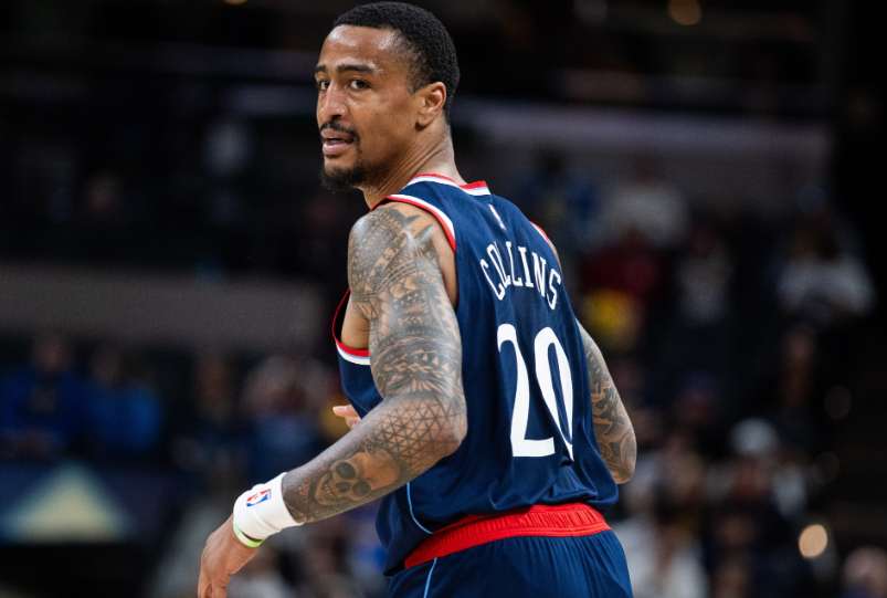 NBA常规赛，快船127-113战胜雄鹿。本场比赛科林斯发挥出色，出战35分13