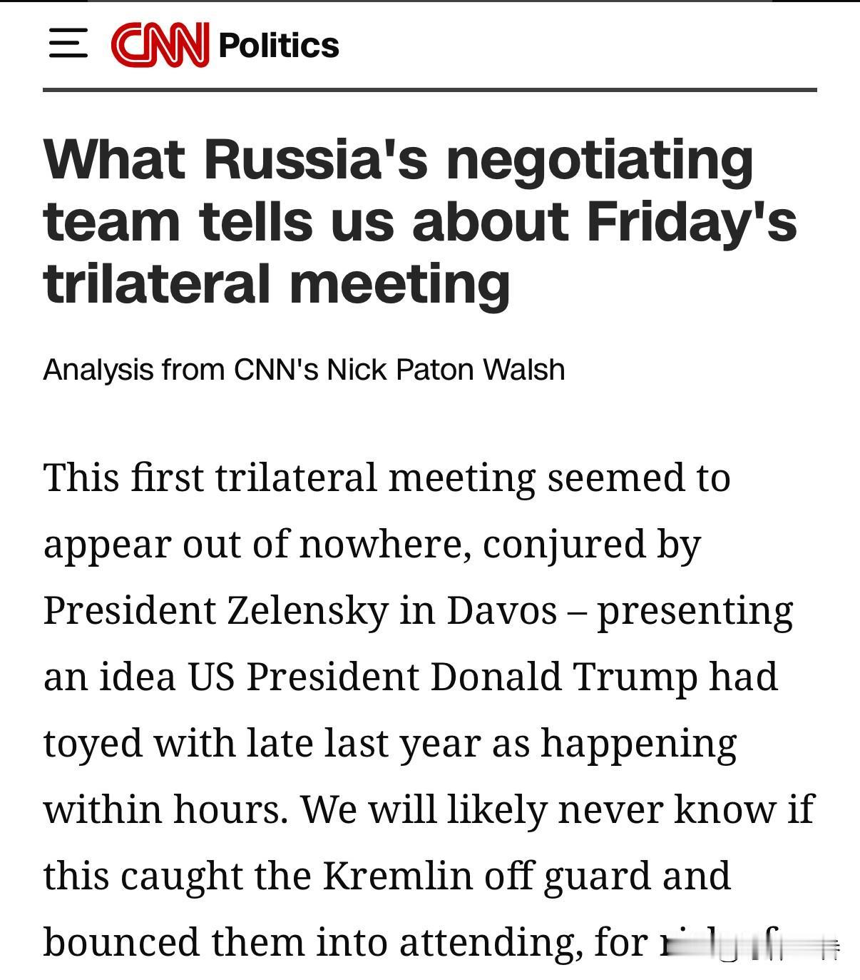 报道称，乌俄美三方会谈将在几个小时内（现在应已开始）举行。这是近四年来，三方首次