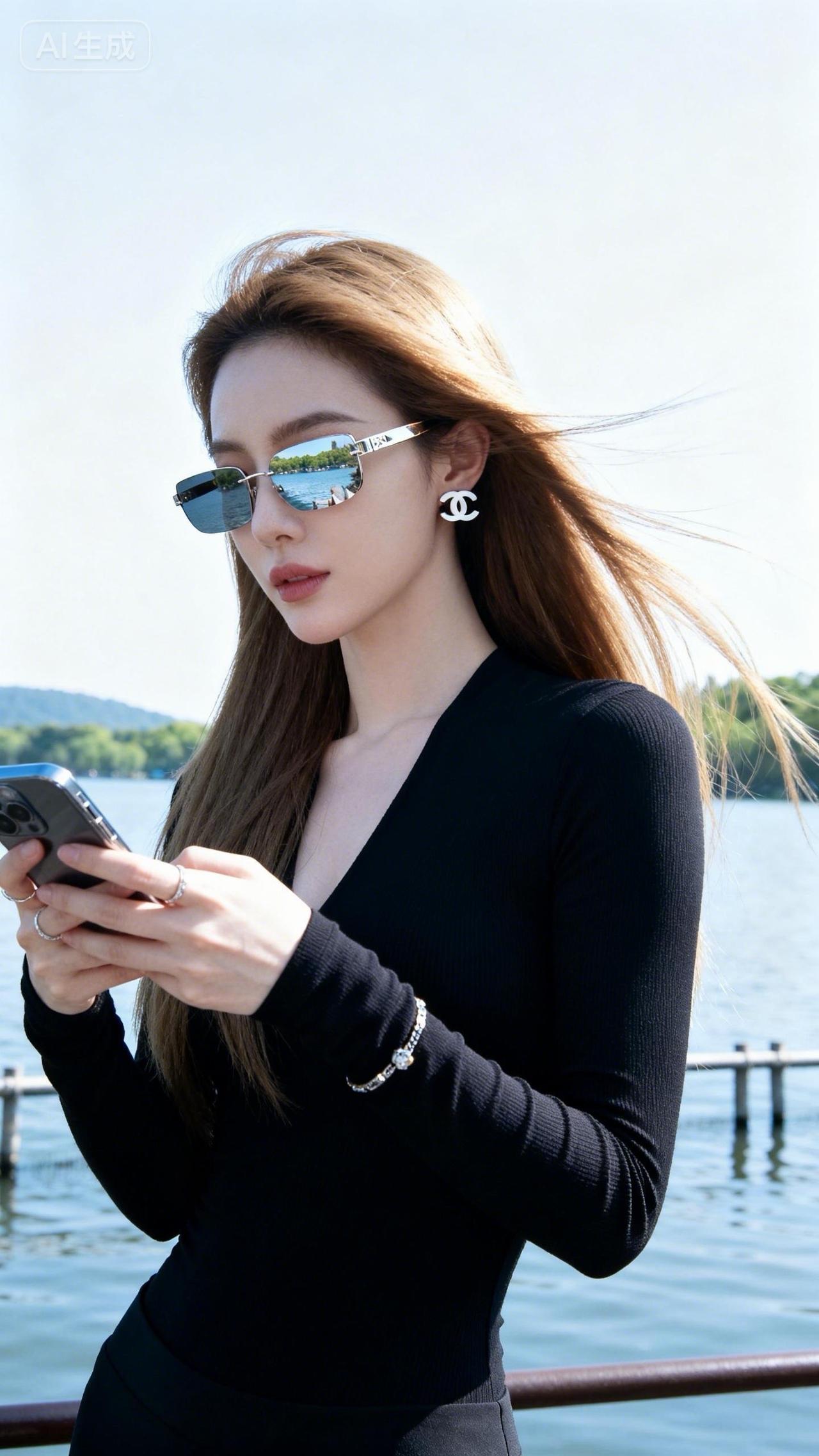 穿搭 气质女人 时尚眼镜 摄影爱好者 度假穿搭