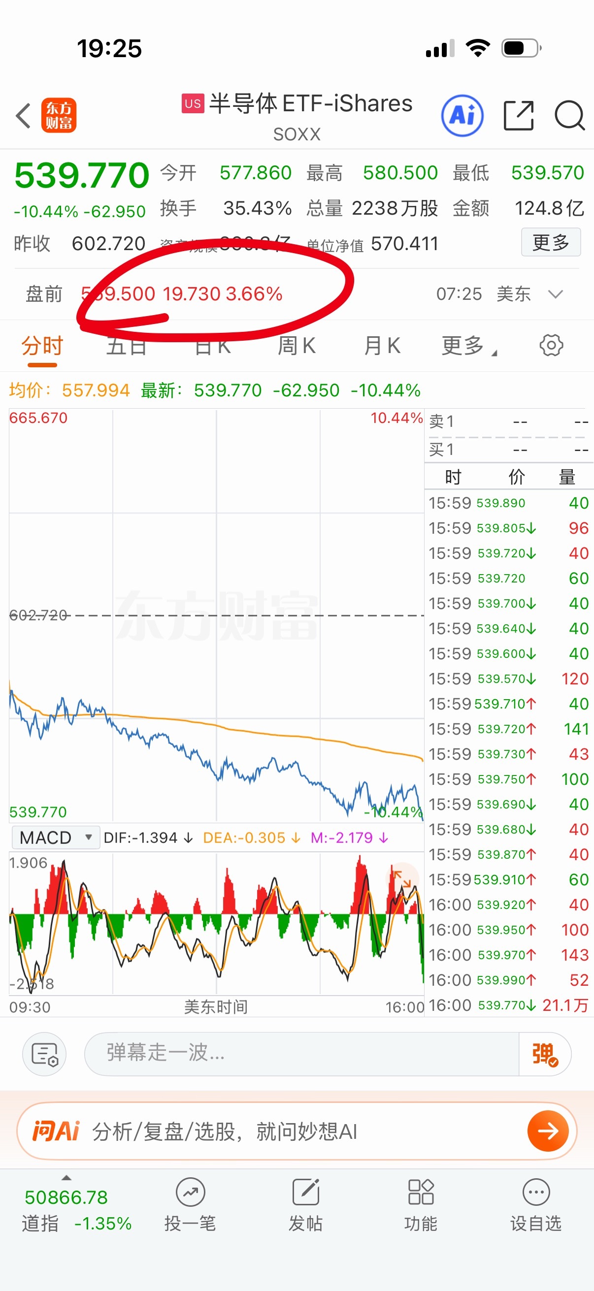 今天本来想梭哈场内明天再出来，想想不能把你们带坏了，就忍住了。半导体晚上如果大涨