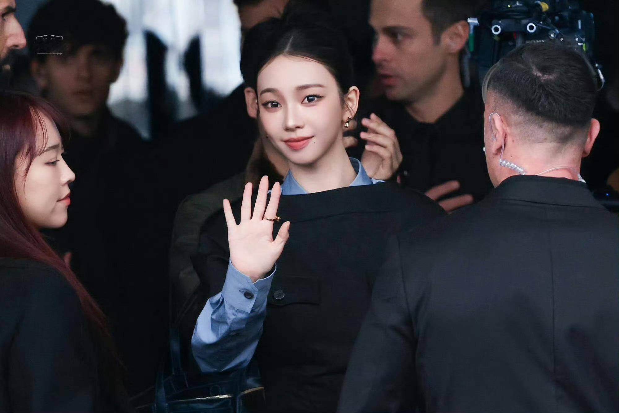 柳智敏米兰时装周G社图米兰有神降临 