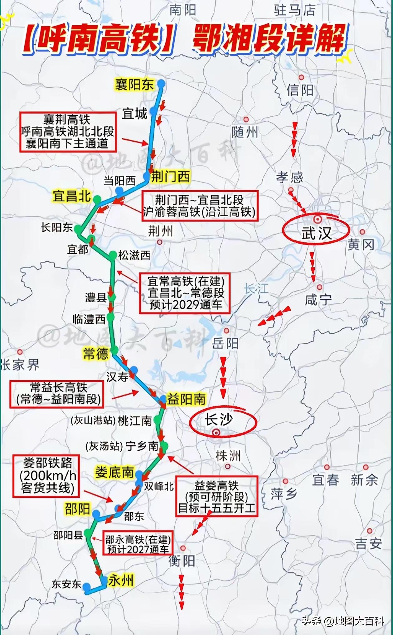 呼南高铁鄂湘段全线贯通后，京广高铁西侧第二条南北通道就成了！

这可是湖北与湖南