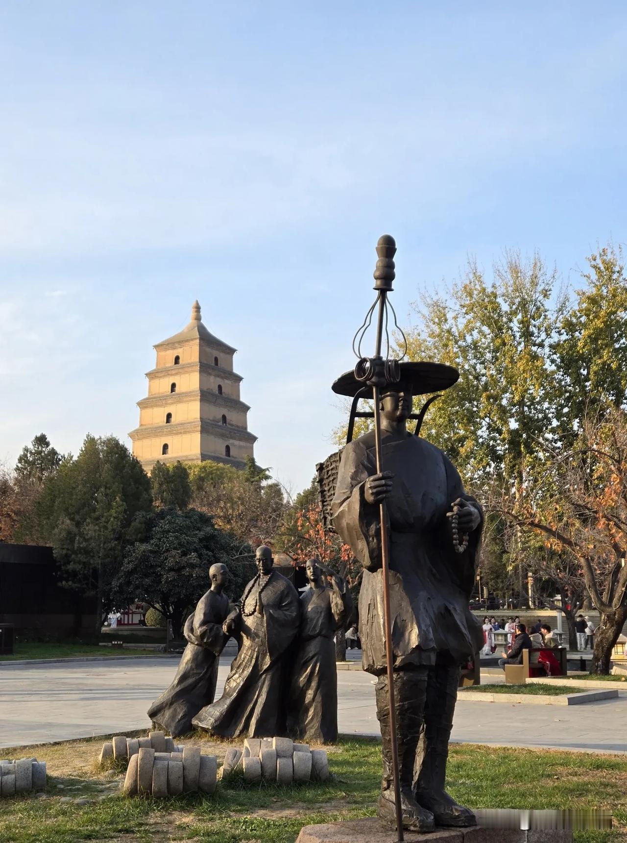 一年四季，晴天阴天，大雁塔从来不会让人失望。