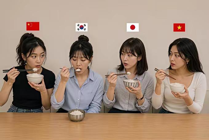 现在的韩国人吃饭是不端碗的，说这是韩国人吃饭礼仪，在韩国端碗吃饭只有无家可归的乞
