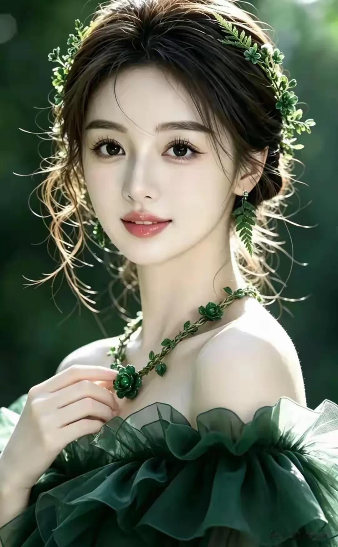 闯入森林秘境，做自带草木清香的林间精灵✨
竹林里的小姐姐 山野治愈系美女