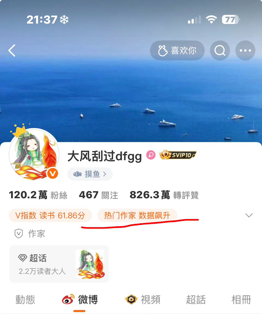 大风刮过dfgg今天访客百万➕就躲后台高兴吧。书超粉丝不超过一千自己主页粉丝一百
