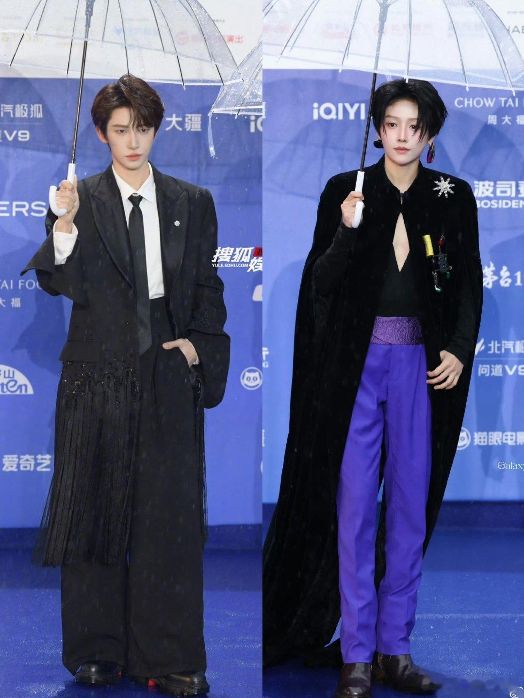 北影节红毯开幕式红毯，刘雨昕和刘宇生图