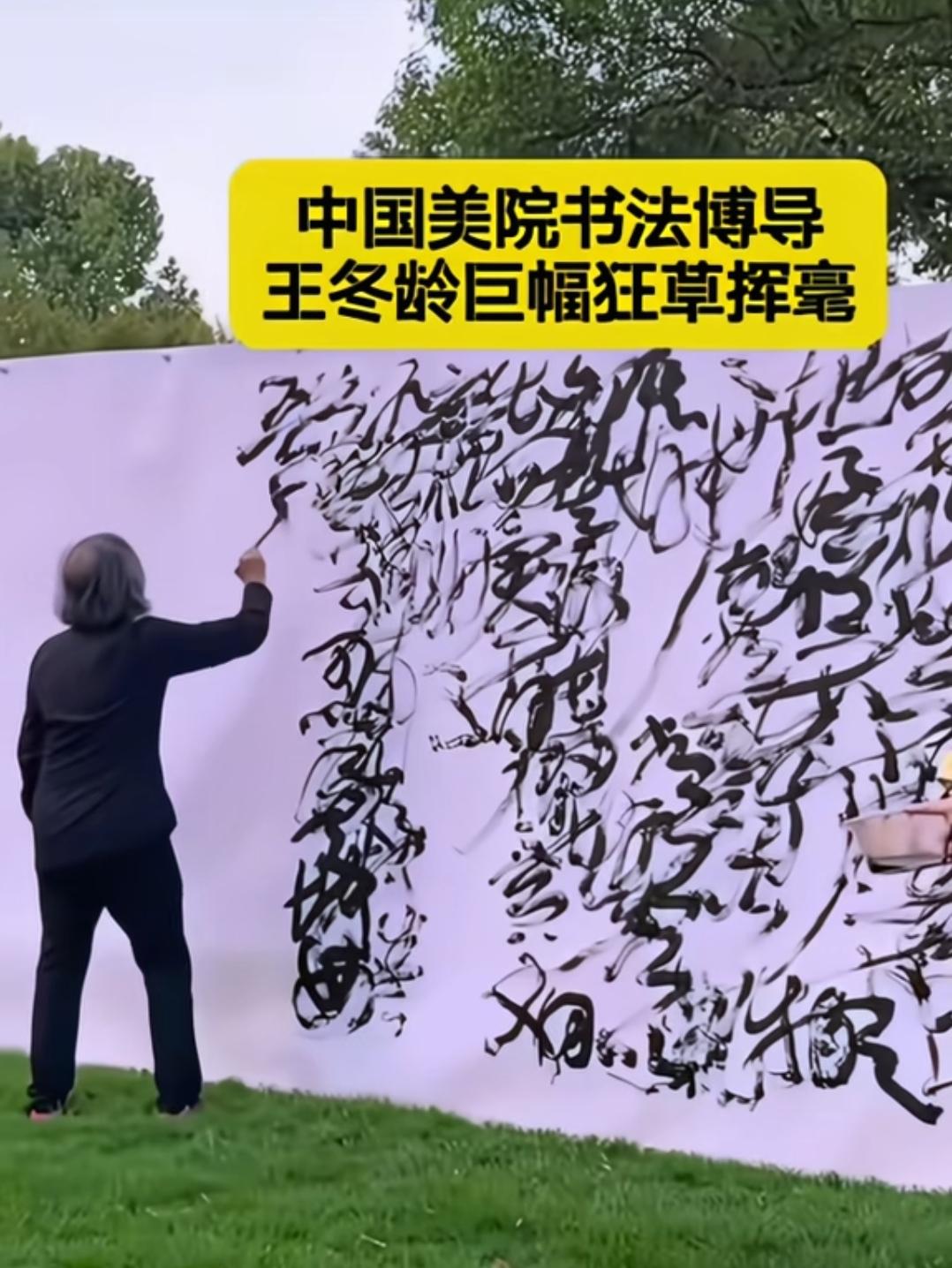 你说这是中国美院书法博导的字？
这字真是欣赏不了，到底写的啥，一个字也看不懂。