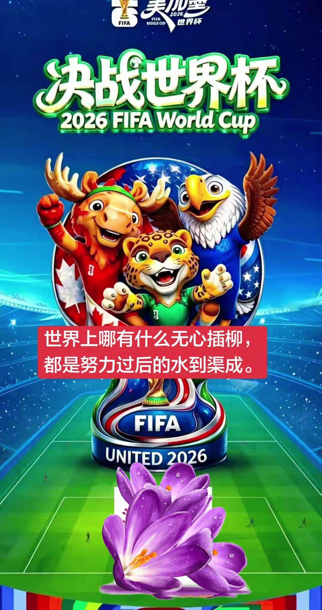 😭听到那句"努力后的水到渠成"破防了！2026世界杯，每个追梦的身影都值得被看