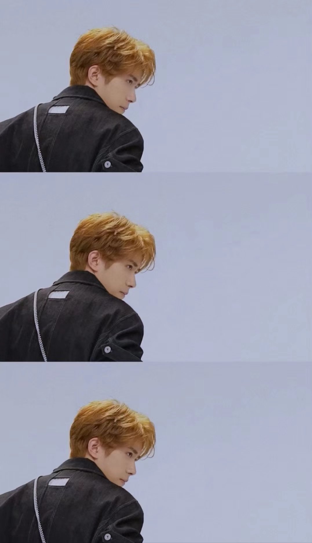 #易烊千玺30秒循环切换##易烊千玺发色好显白#  有被易烊千玺最新拍摄花絮帅到