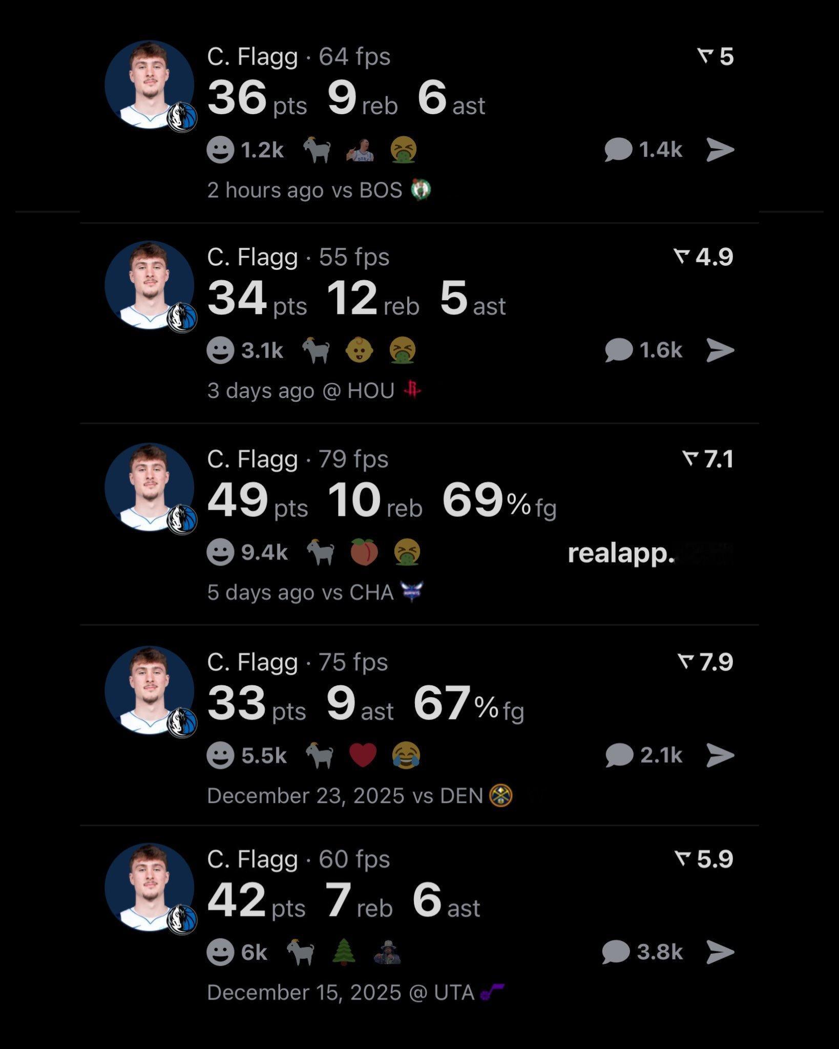 你敢信？这是一个刚满19岁菜鸟打出来的数据！弗拉格nba