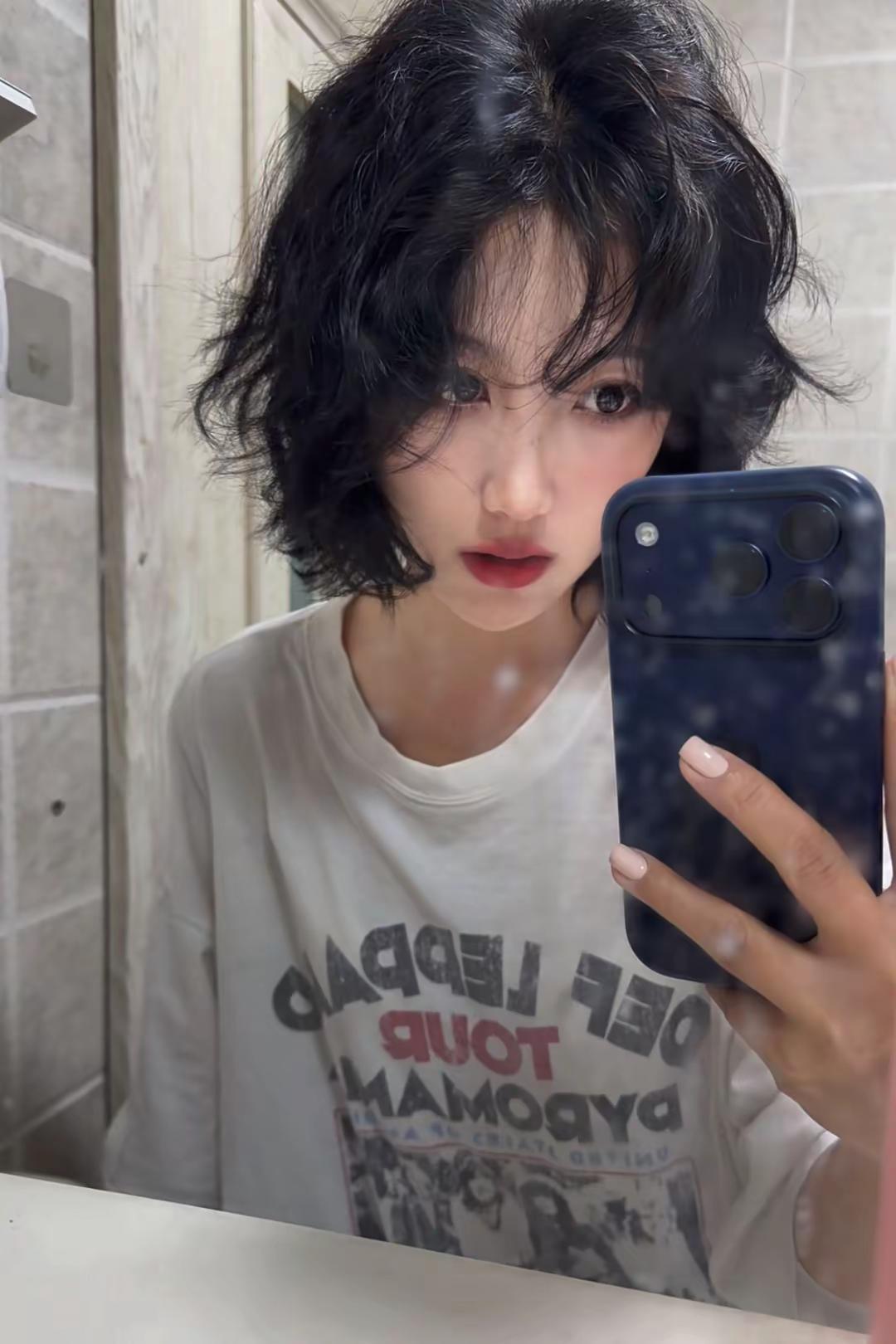 日系短发 新发型 卷毛