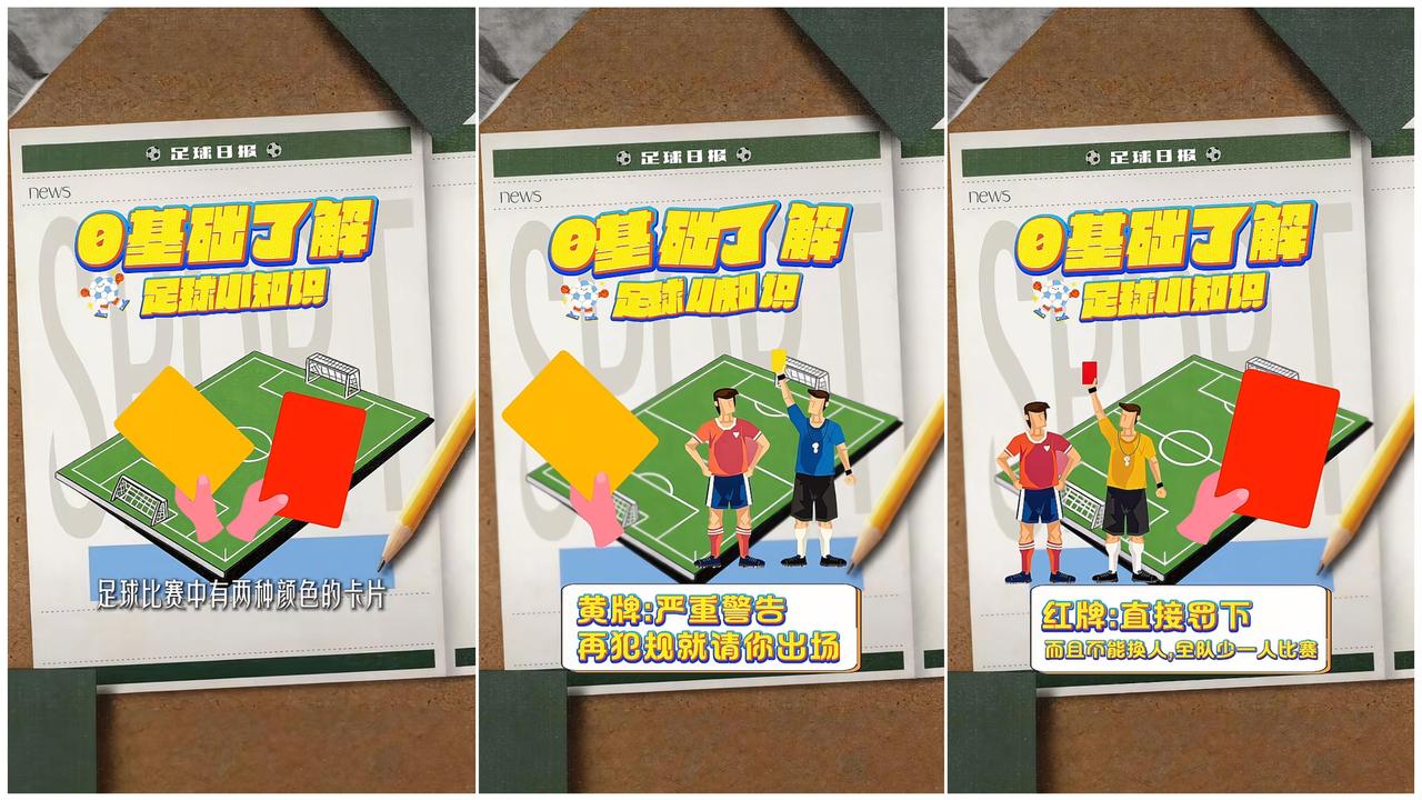 足球⚽️比赛中红黄牌怎么来的？