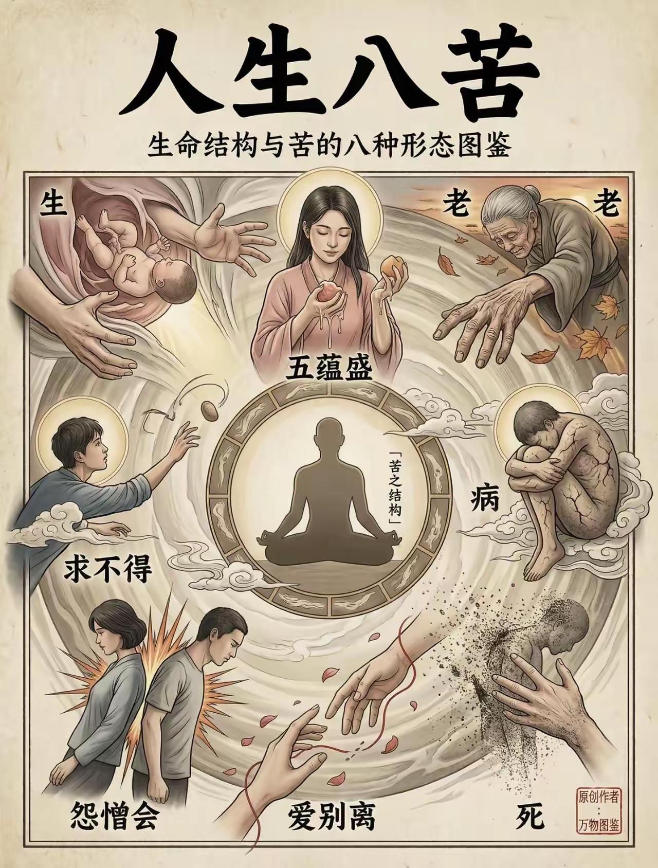 人生八苦，
阿弥陀佛。